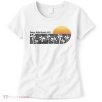 Retro Seven Mile Beach Grand Cayman Island Retro Women's T-Shirt thumb 0