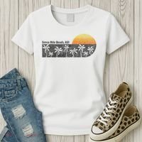 Retro Seven Mile Beach Grand Cayman Island Retro Women's T-Shirt thumb 3