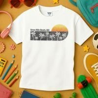 Retro Seven Mile Beach Grand Cayman Island Retro Kids T-Shirt thumb 3