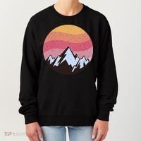 Retro Sunset Mountain Women's Sweatshirt thumb 0