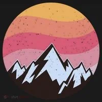 Retro Sunset Mountain Doggie Tank thumb 4