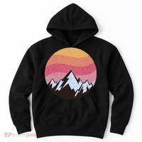 Retro Sunset Mountain Hoodie thumb 0
