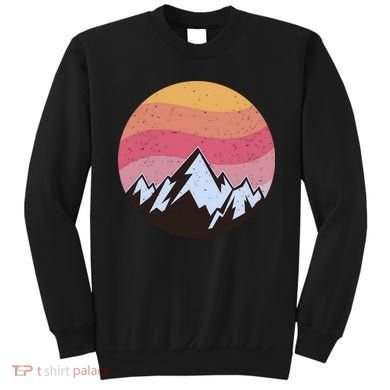 Retro Sunset Mountain Sweatshirt