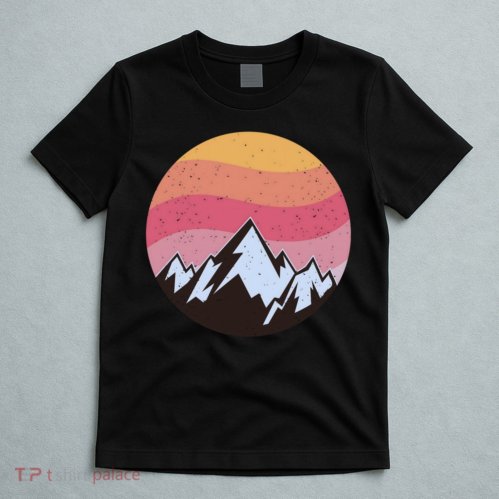 Retro Sunset Mountain T-Shirt