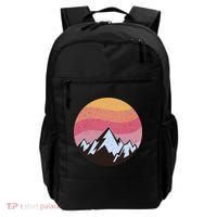 Retro Sunset Mountain Backpack thumb 0