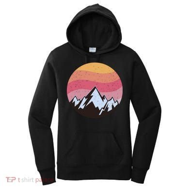 Retro Sunset Mountain Women's Hoodie