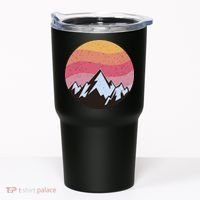 Retro Sunset Mountain Tumbler thumb 0