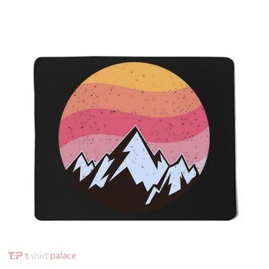 Retro Sunset Mountain Mousepad