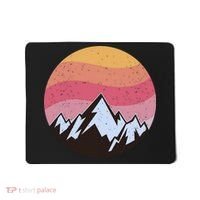 Retro Sunset Mountain Mousepad thumb 0