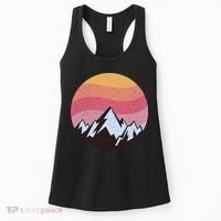 Retro Sunset Mountain Women's Tank Top thumb 0