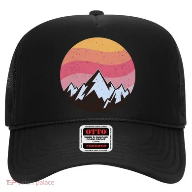 Retro Sunset Mountain Hat