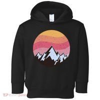 Retro Sunset Mountain Toddler Hoodie thumb 0