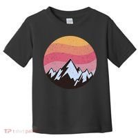 Retro Sunset Mountain Toddler T-Shirt thumb 0