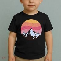 Retro Sunset Mountain Toddler T-Shirt thumb 2