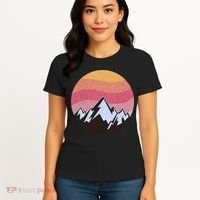 Retro Sunset Mountain Women's T-Shirt thumb 4