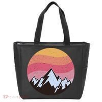 Retro Sunset Mountain Tote Bag thumb 0
