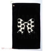 Retro Soccer Mama Cool Coquette Mom Soccer Retro Mothers Day Gift Golf Towel thumb 0