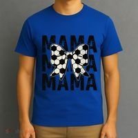 Retro Soccer Mama Cool Coquette Mom Soccer Retro Mothers Day Gift T-Shirt thumb 3
