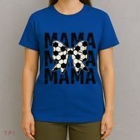 Retro Soccer Mama Cool Coquette Mom Soccer Retro Mothers Day Gift T-Shirt thumb 4