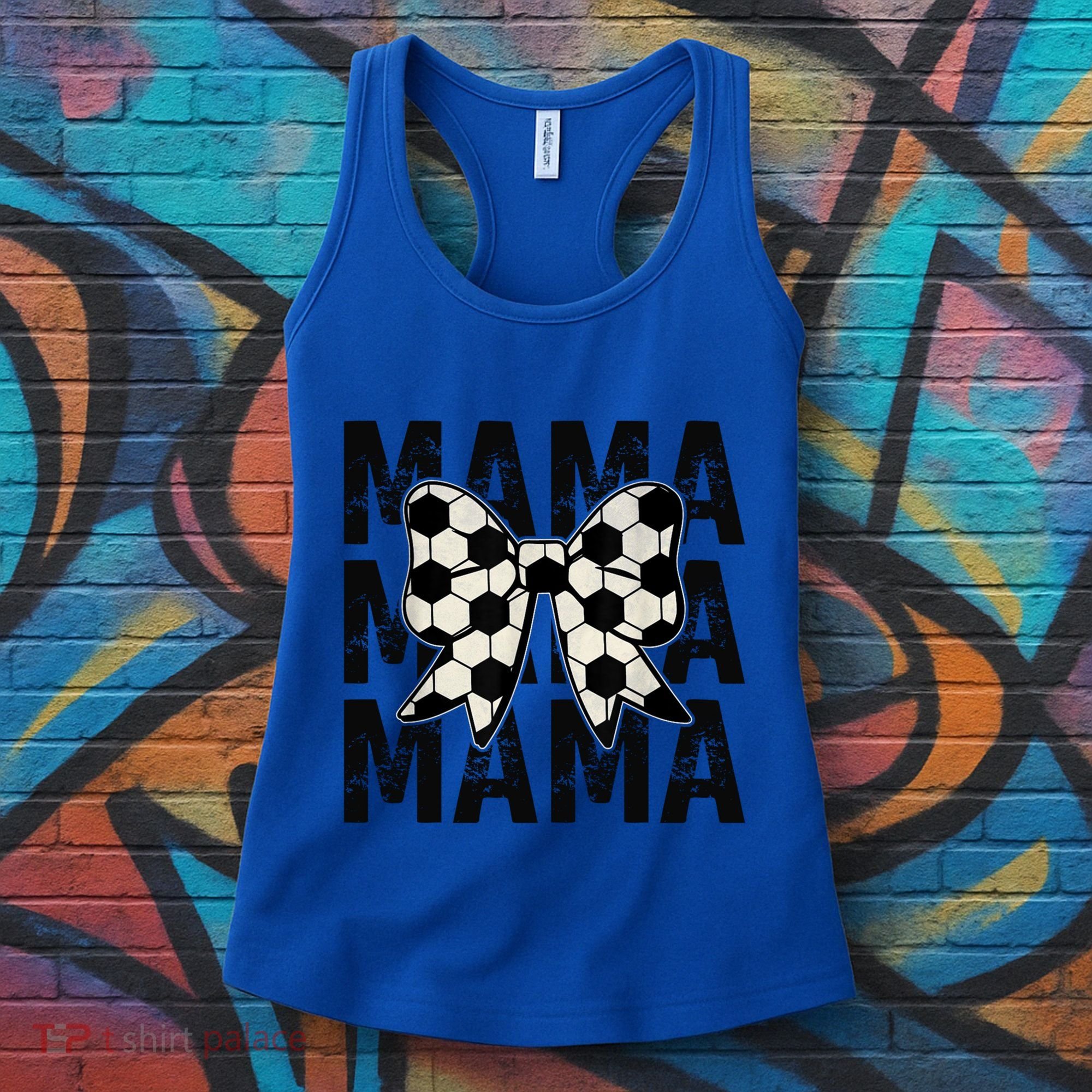 Retro Soccer Mama Cool Coquette Mom Soccer Retro Mothers Day Gift Women's Tank Top