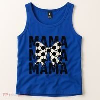 Retro Soccer Mama Cool Coquette Mom Soccer Retro Mothers Day Gift Tank Top thumb 2