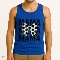 Retro Soccer Mama Cool Coquette Mom Soccer Retro Mothers Day Gift Tank Top thumb 3