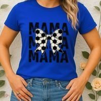 Retro Soccer Mama Cool Coquette Mom Soccer Retro Mothers Day Gift Women's T-Shirt thumb 2