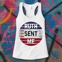 Ruth Sent Me Notorious Ruth Bader Ginsburg I Dissent Women Women's Tank Top thumb 3