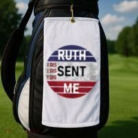 Ruth Sent Me Notorious Ruth Bader Ginsburg I Dissent Women Golf Towel thumb 2