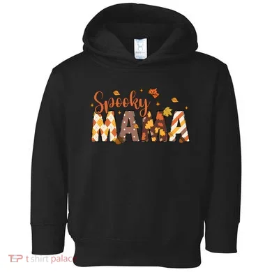 Retro Spooky Mama Halloween Toddler Hoodie
