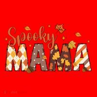 Retro Spooky Mama Halloween Santa Hat thumb 1