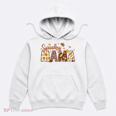 Retro Spooky Mama Halloween Hoodie