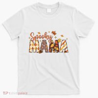 Retro Spooky Mama Halloween T-Shirt thumb 0