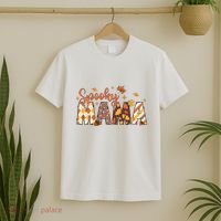 Retro Spooky Mama Halloween T-Shirt thumb 2
