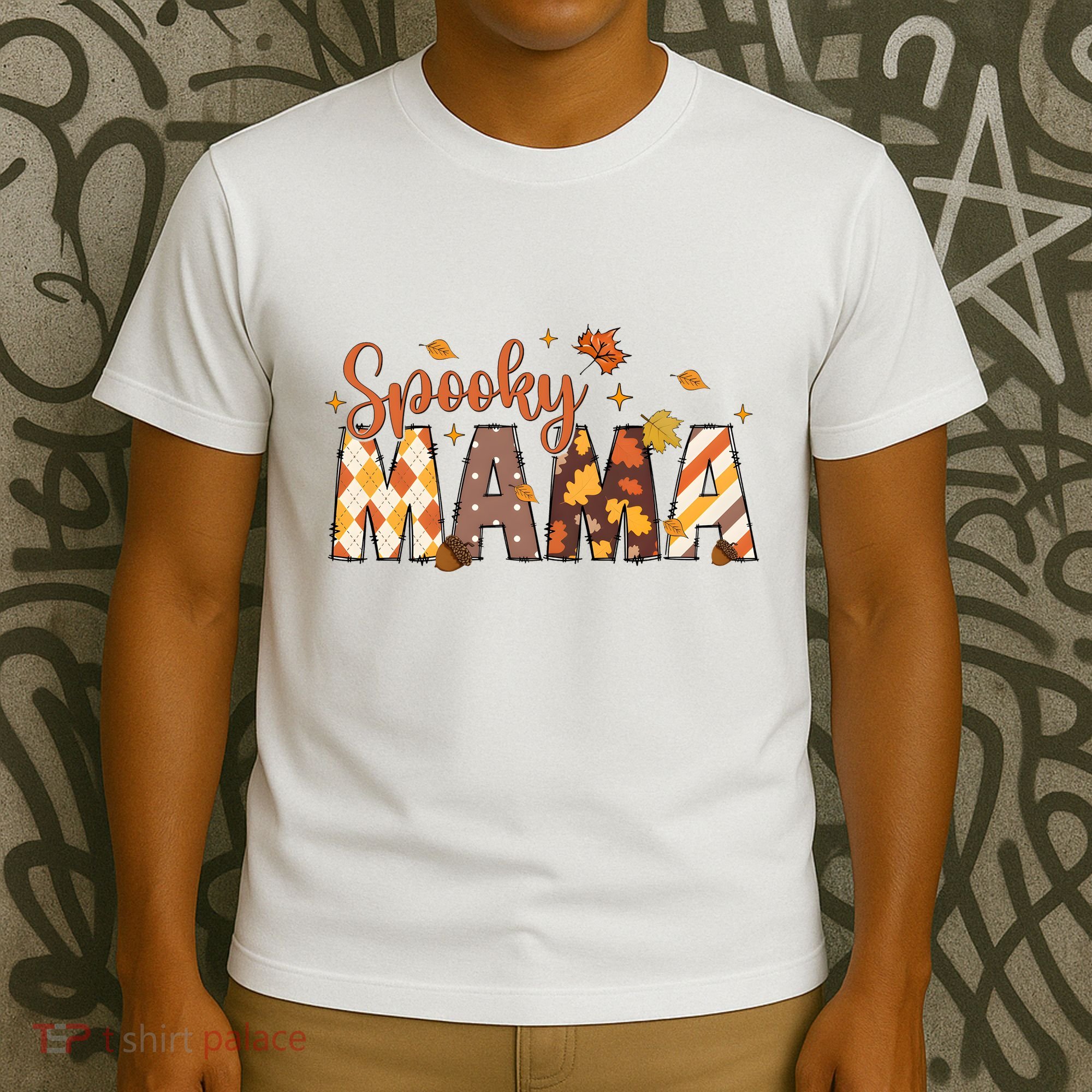 Retro Spooky Mama Halloween T-Shirt