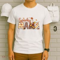 Retro Spooky Mama Halloween T-Shirt thumb 6
