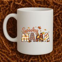 Retro Spooky Mama Halloween Coffee Mug thumb 2