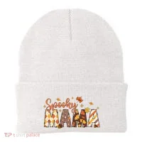 Retro Spooky Mama Halloween Beanie thumb 0