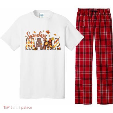 Retro Spooky Mama Halloween Pajama Set