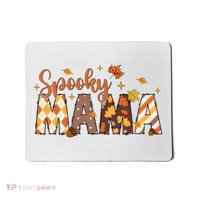 Retro Spooky Mama Halloween Mousepad