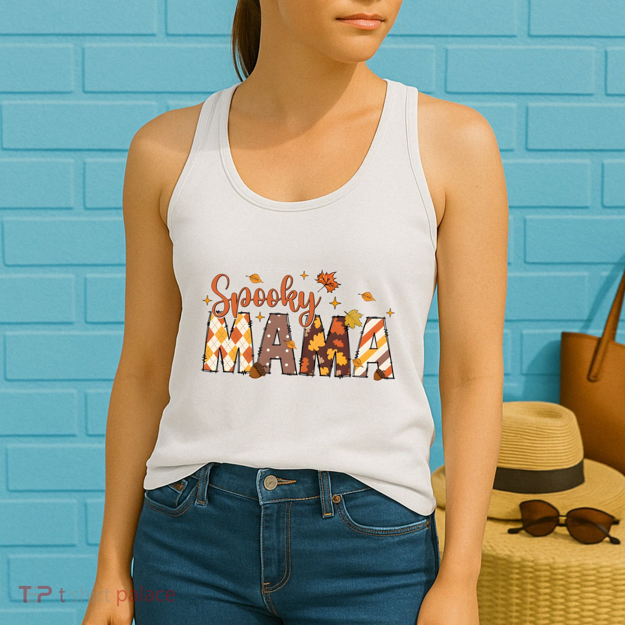 Retro Spooky Mama Halloween Women's Tank Top