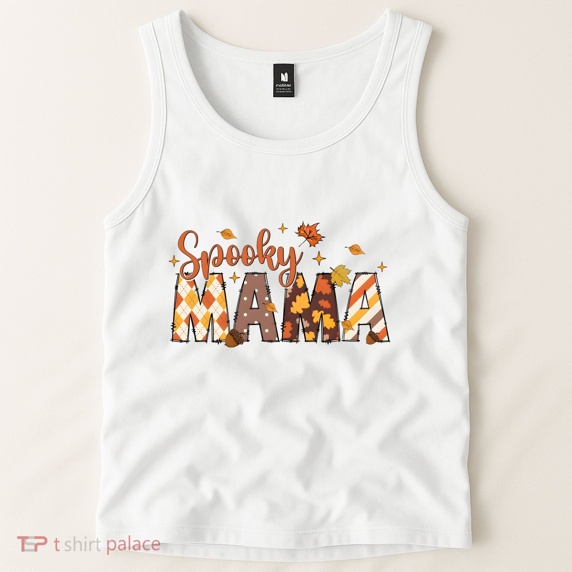 Retro Spooky Mama Halloween Tank Top