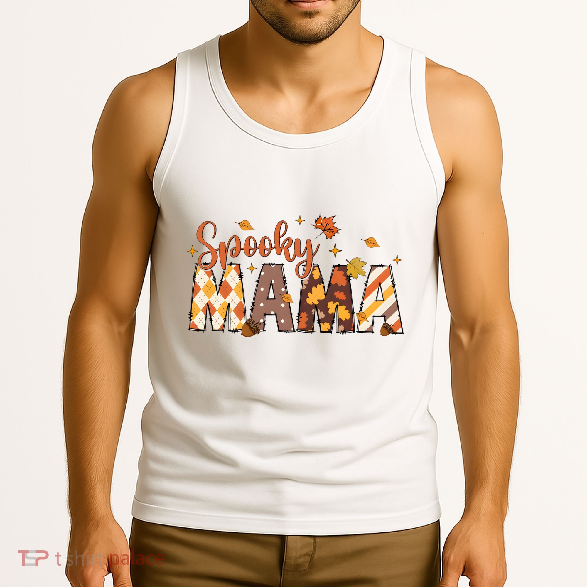 Retro Spooky Mama Halloween Tank Top