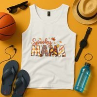 Retro Spooky Mama Halloween Tank Top thumb 4