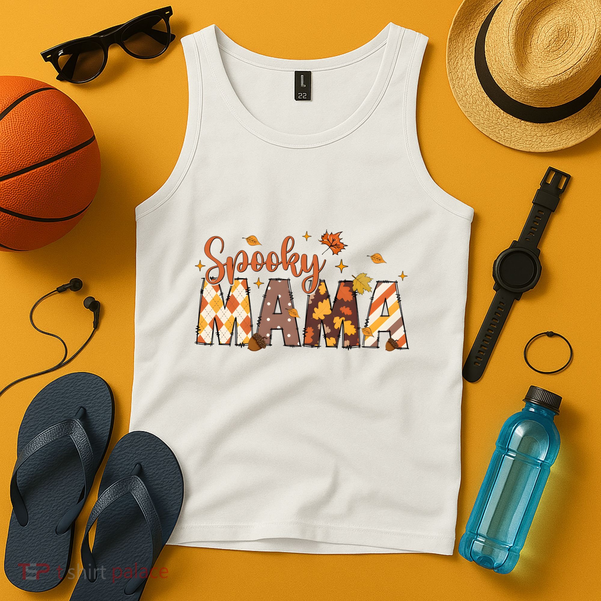 Retro Spooky Mama Halloween Tank Top