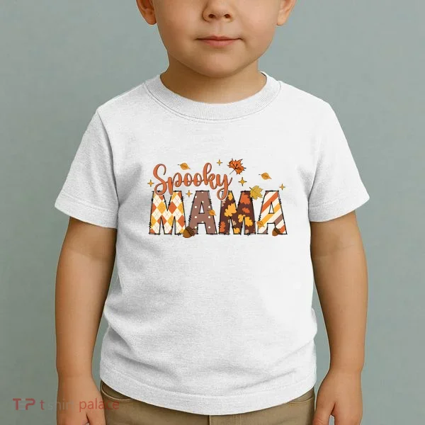 Retro Spooky Mama Halloween Toddler T-Shirt