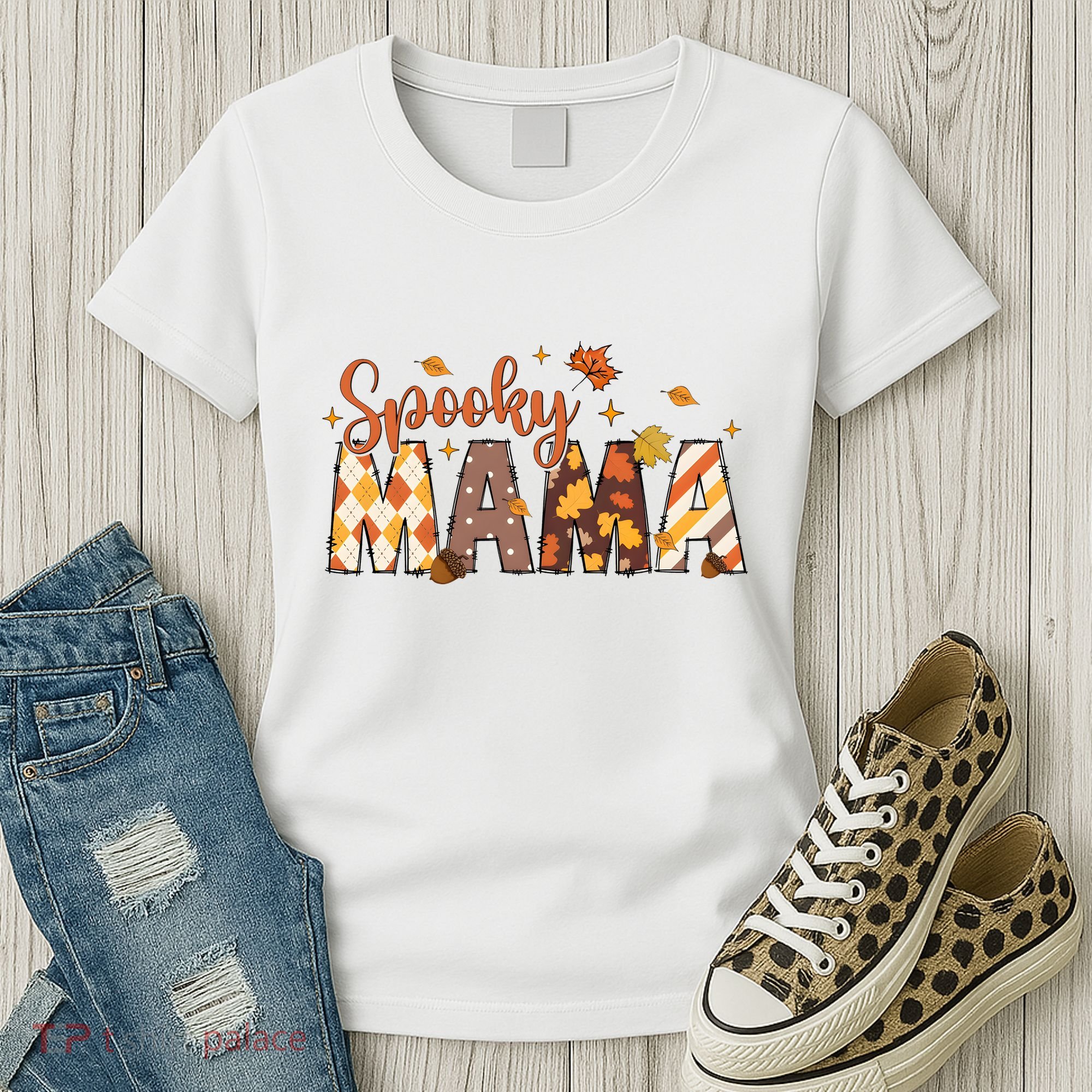 Retro Spooky Mama Halloween Women's T-Shirt