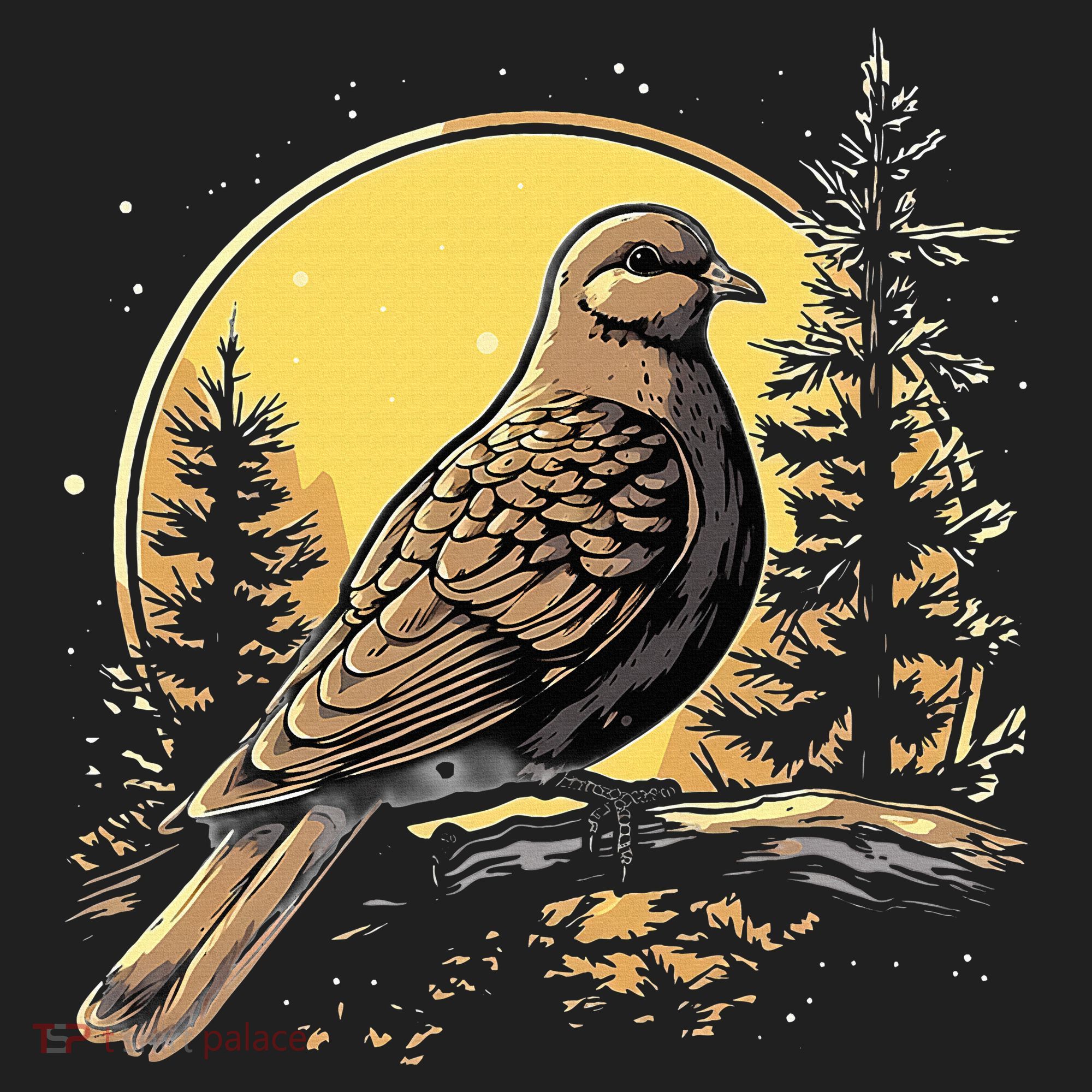 Retro Style Mourning Dove Women's Sweatshirt