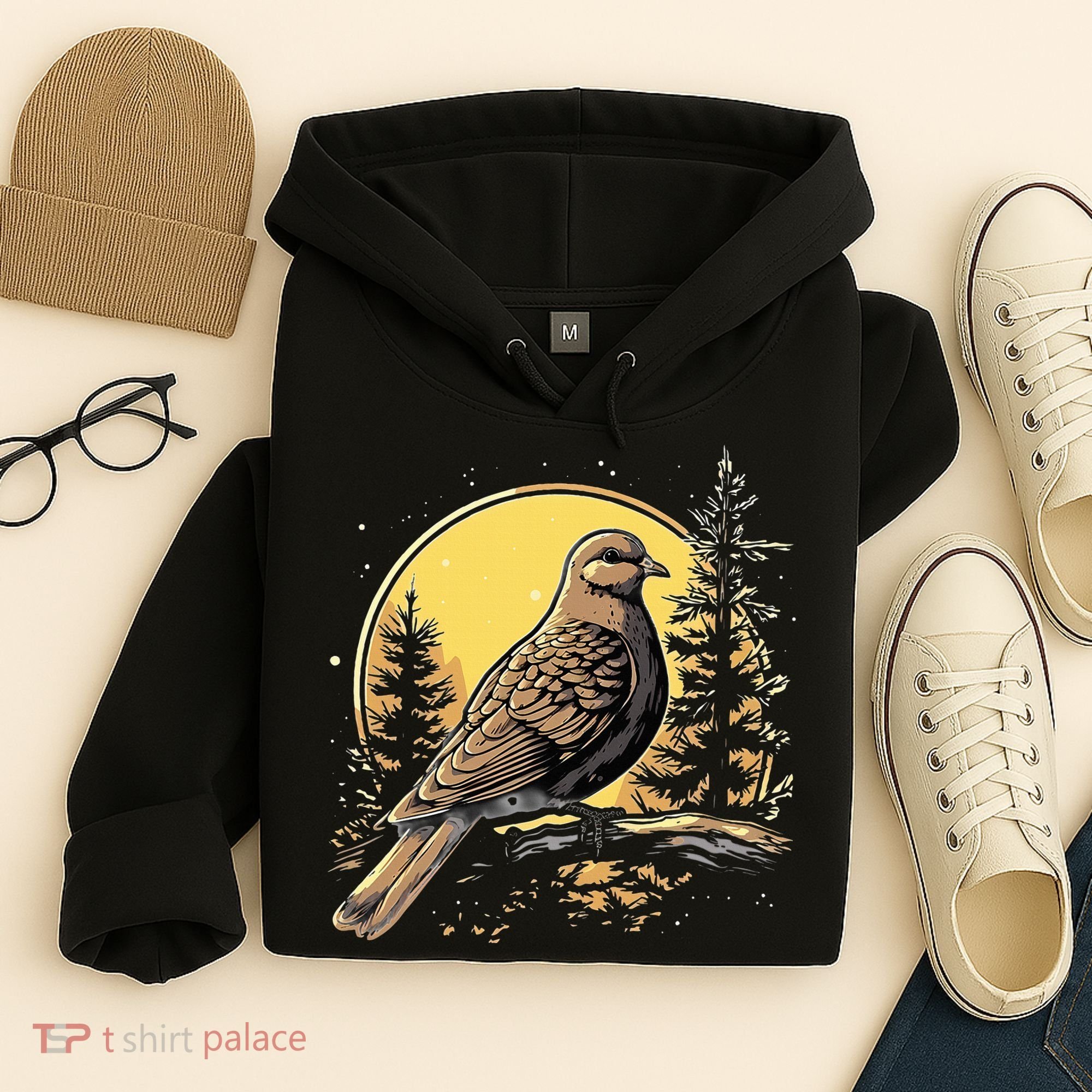 Retro Style Mourning Dove Hoodie