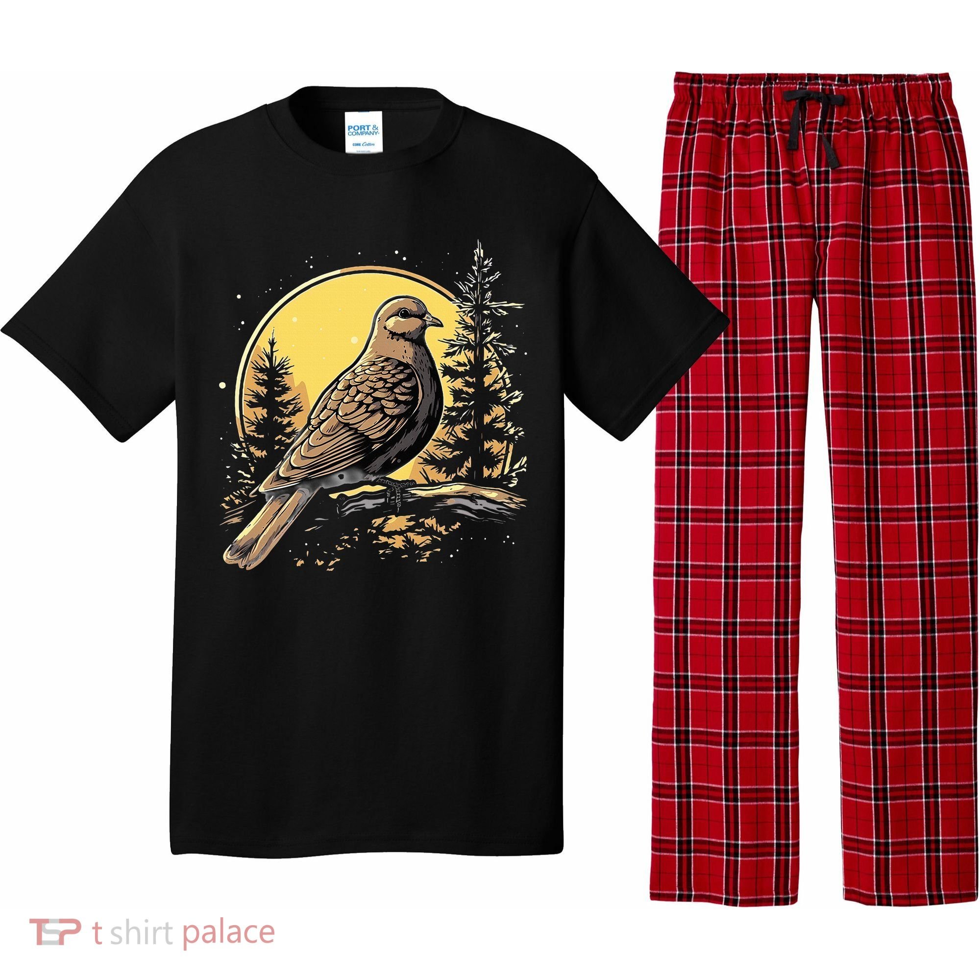 Retro Style Mourning Dove Pajama Set